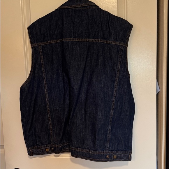 Vance biker wear vintage denim vest - Picture 4 of 10